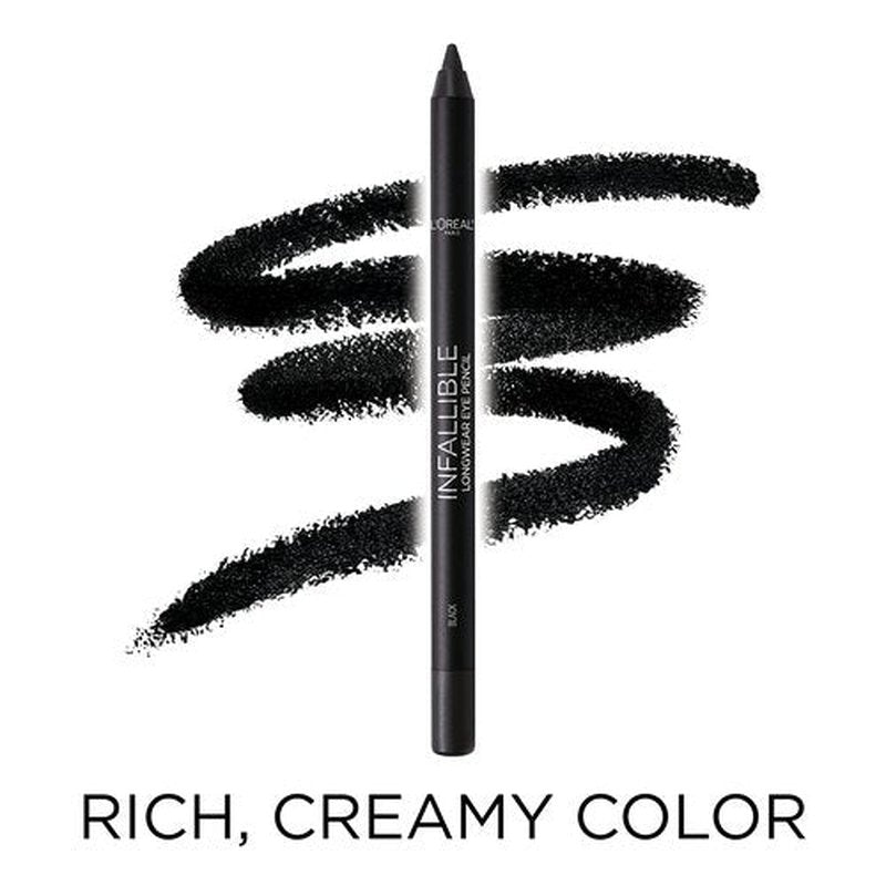 L’Oréal Paris Original Voluminous Mascara Makeup Set, Includes Building Volume and Length Mascara and Infallible Eyeliner, Black, 1 Kit