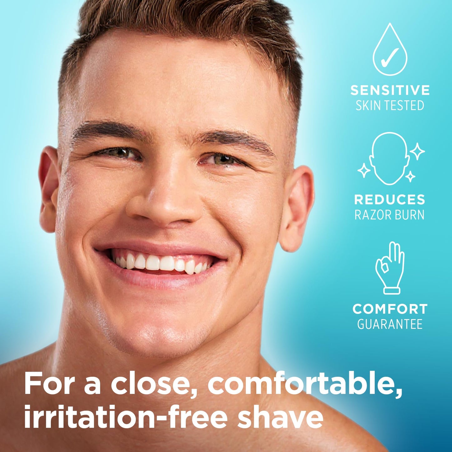King of Shaves Advanced Sensitive Shaving Serum Gel Hybrid 4 x 1.69 fl oz