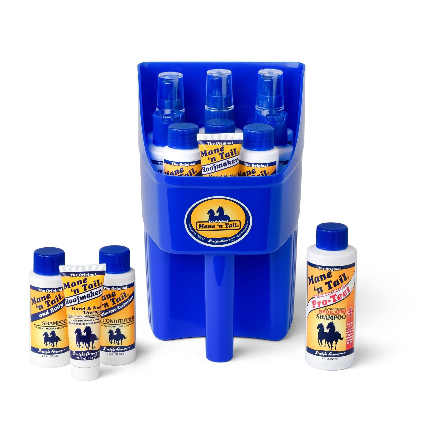 Mane 'n Tail Equine Sampler Set – 9 Travel-Size Products Including Original & Ultimate Gloss Shampoo, Conditioner, Detangler & More