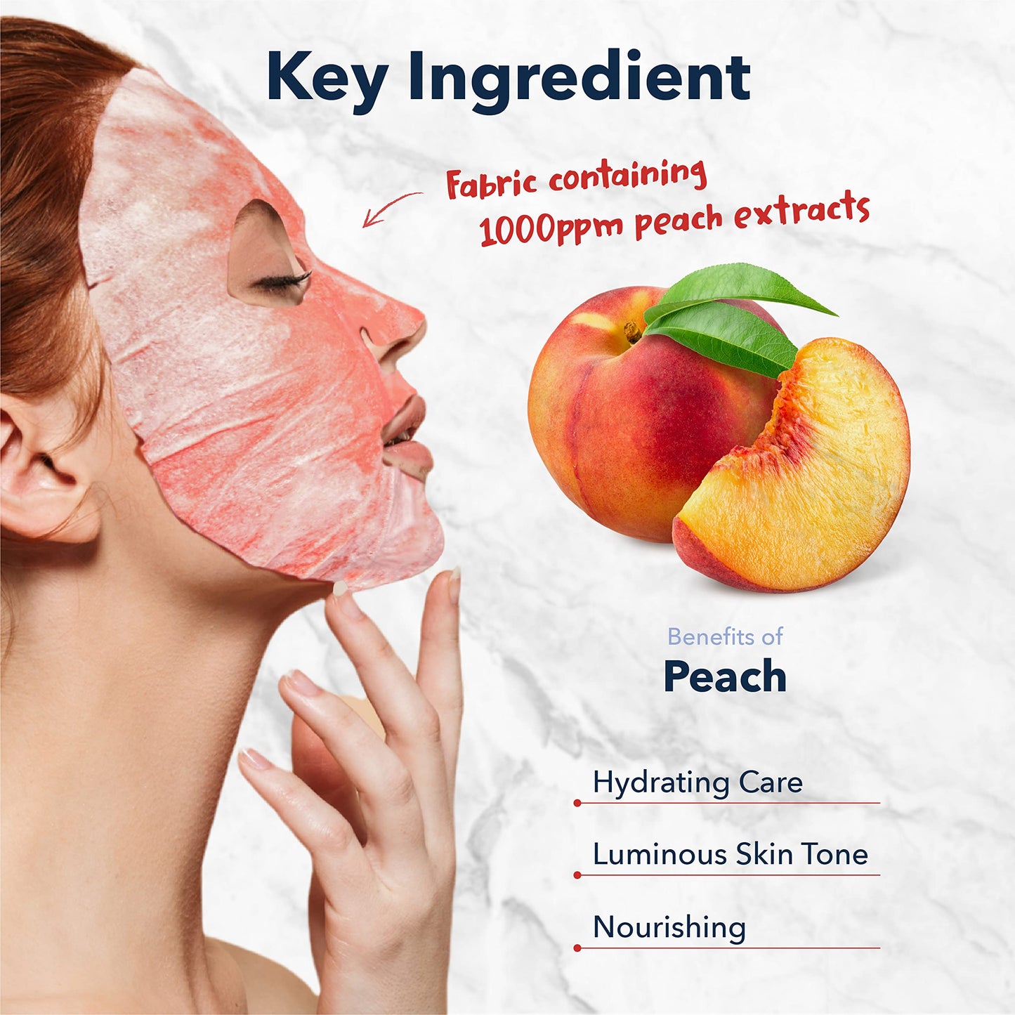 Purederm Peach Bubble Face Mask, Deep Cleansing for Radiance and Healthy Glow, Korean Skincare for Dull Skin (5 Pack)