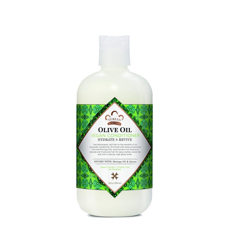 Nubian Heritage Olive Oil Conditioner for Dry Hair - Nourishing & Hydrating 12 oz