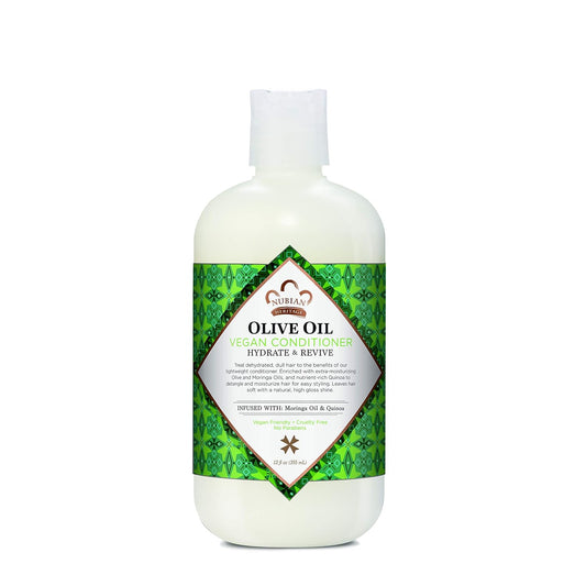 Nubian Heritage Olive Oil Conditioner for Dry Hair - Nourishing & Hydrating 12 oz