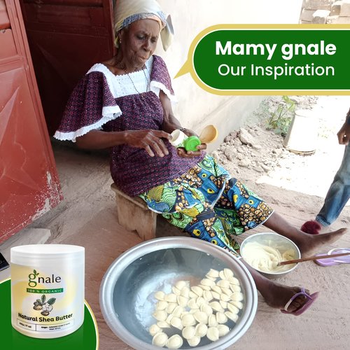 gnale Shea Butter Jar African Shea Butter Raw Organic. Body Butter Skin Moisturizer for Face Skin and Hair, Pure Raw Shea Butter for DIY Lotion, Oil, Cream, Soap