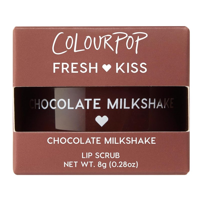 ColourPop Fresh Kiss Lip Scrub - Nourishing Exfoliator with Cocoa & Shea Butter | Chocolate Milkshake (0.37 oz)