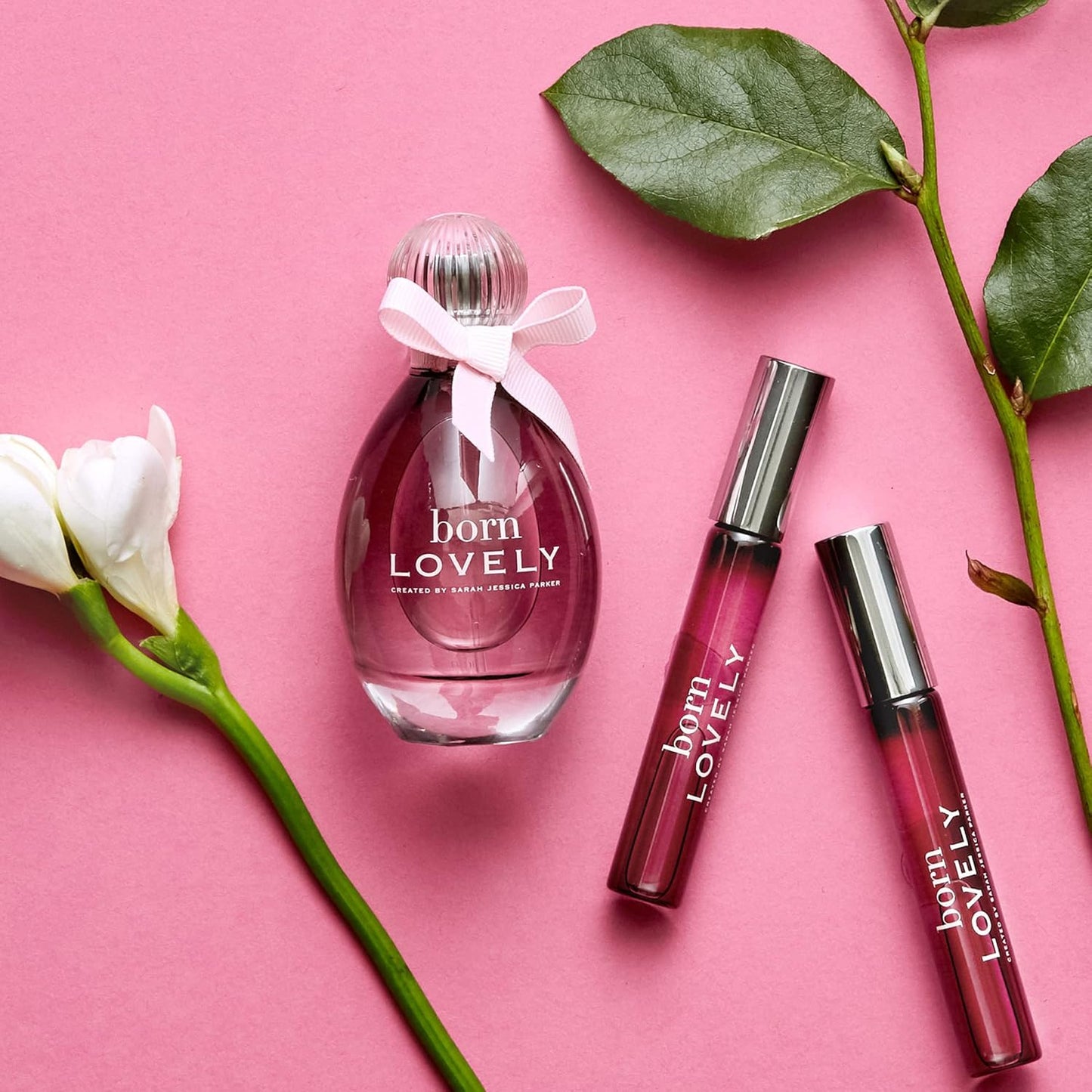 SJP Born Lovely Lush, Sweet, Elegant Amber Floral Eau De Parfum Spray Fragrance for Women - Mandarin, Peony, Honeysuckle, and Freesia - Intense, Long Lasting Scent - 3.4 oz
