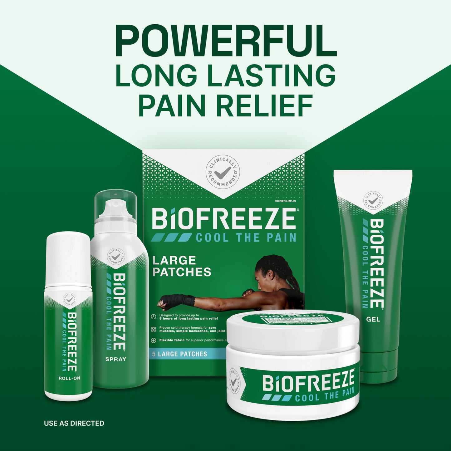 Biofreeze Pain Relief Spray, 3 oz. Aerosol Spray, Colorless
