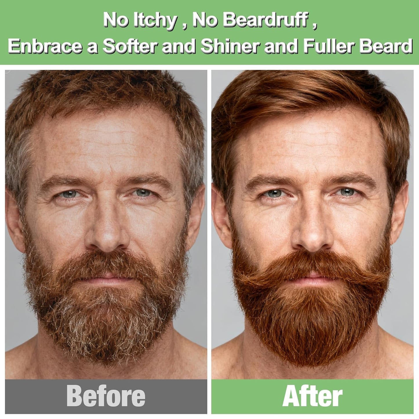 Beard Grooming Kit for Men - 3 Scented Oils, Shampoo & Balm | Perfect Dad Birthday Gift, Stocking Stuffer
