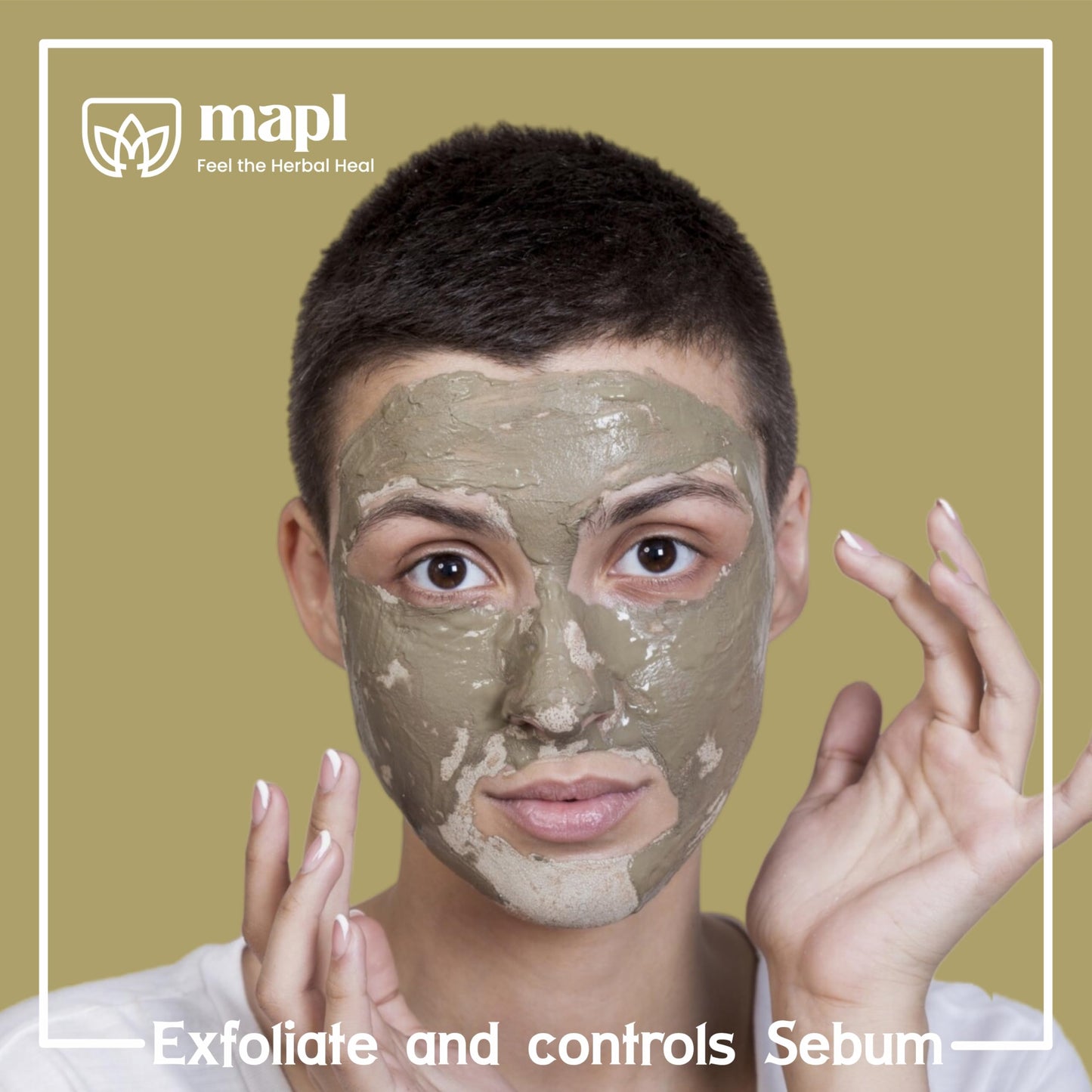 MAPL Fuller's Earth Powder (100% Pure Multani Mitti Powder) | Natural Fuller’s Earth Clay Face Mask for Skin Cleansing & Oil Control | Herbal Calcium Bentonite Face Pack | 7.055 oz (200g)