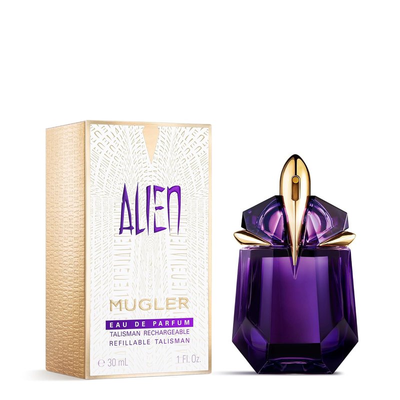 MUGLER Alien Eau de Parfum | Women's Floral & Woody Perfume with Jasmine, Wood, Amber - Long-Lasting Fragrance