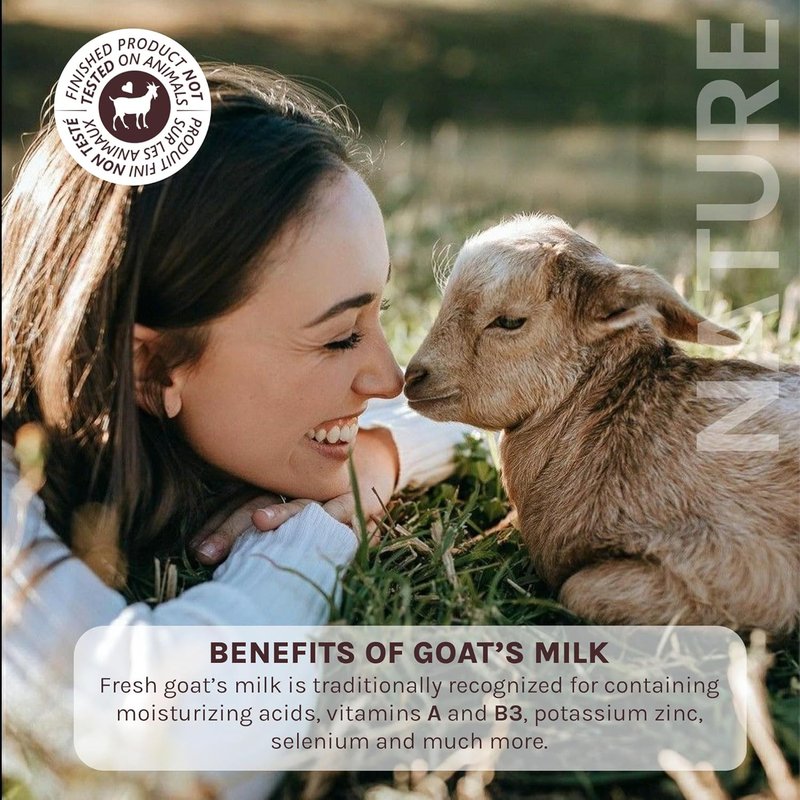 Goat Milk Body Wash - Fragrance Free Natural Cleanser for All Skin Types | 16.9 Fl Oz