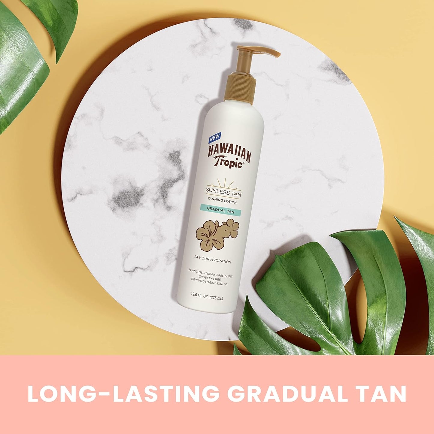 Hawaiian Tropic Sunless Tan Gradual Tanning Lotion, 12.6oz | Gradual Tan Self Tanning Lotion, Sunless Tanner, Hawaiian Tropic Tanning Lotion, 12.6oz (Pack of 2)
