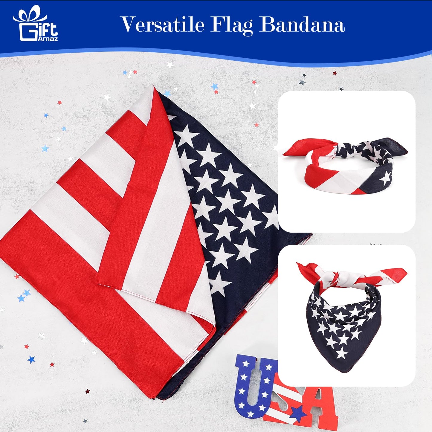 GiftAmaz New US Citizen Gifts, American Flag Gift Set with 20oz Travel Tumbler for Coffee or Cold Drinks, US Citizenship Congratulations Birthday Valentines Day Box Gift for Veterans Women Men