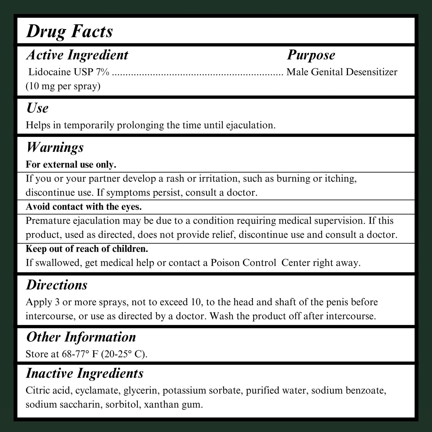No More PE Desensitizing Delay Spray for Men 5 ml (40 Pumps), Unscented Climax Control Delay Spray with Improved Numbing Effect, Increases Men’s Time in Bed