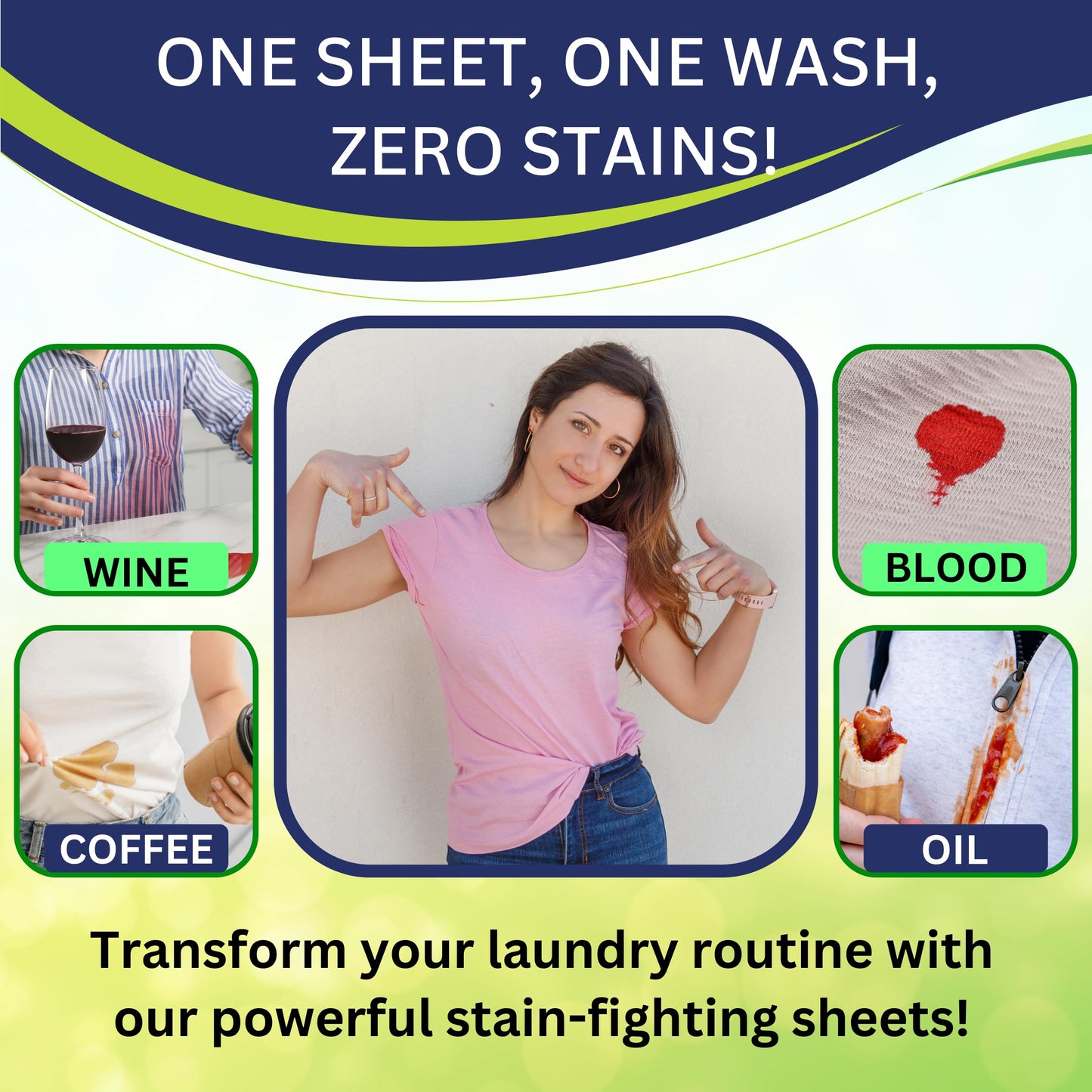 Splash Earth Laundry Detergent Sheets (64 Loads, Fresh Scent), Eco-Friendly Washer Sheets Detergent, Plastic-Free Travel Laundry Soap, 32 Strips