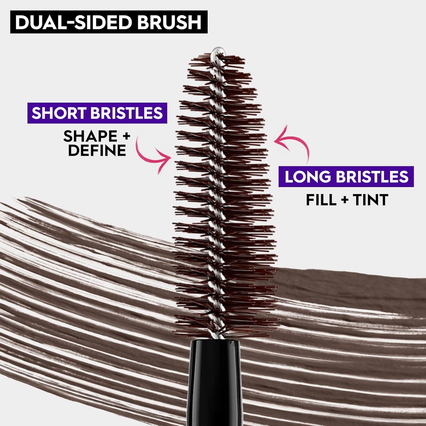 Urban Decay Big Bush Volumizing Tinted Eyebrow Gel, Waterproof, Smudge-Resistant, Flake-Resistant, Buildable Brow Gel Fibers, Long-lasting, Up to 24 HR Hold, Nourishing Castor Oil, Vegan - 0.19 fl oz