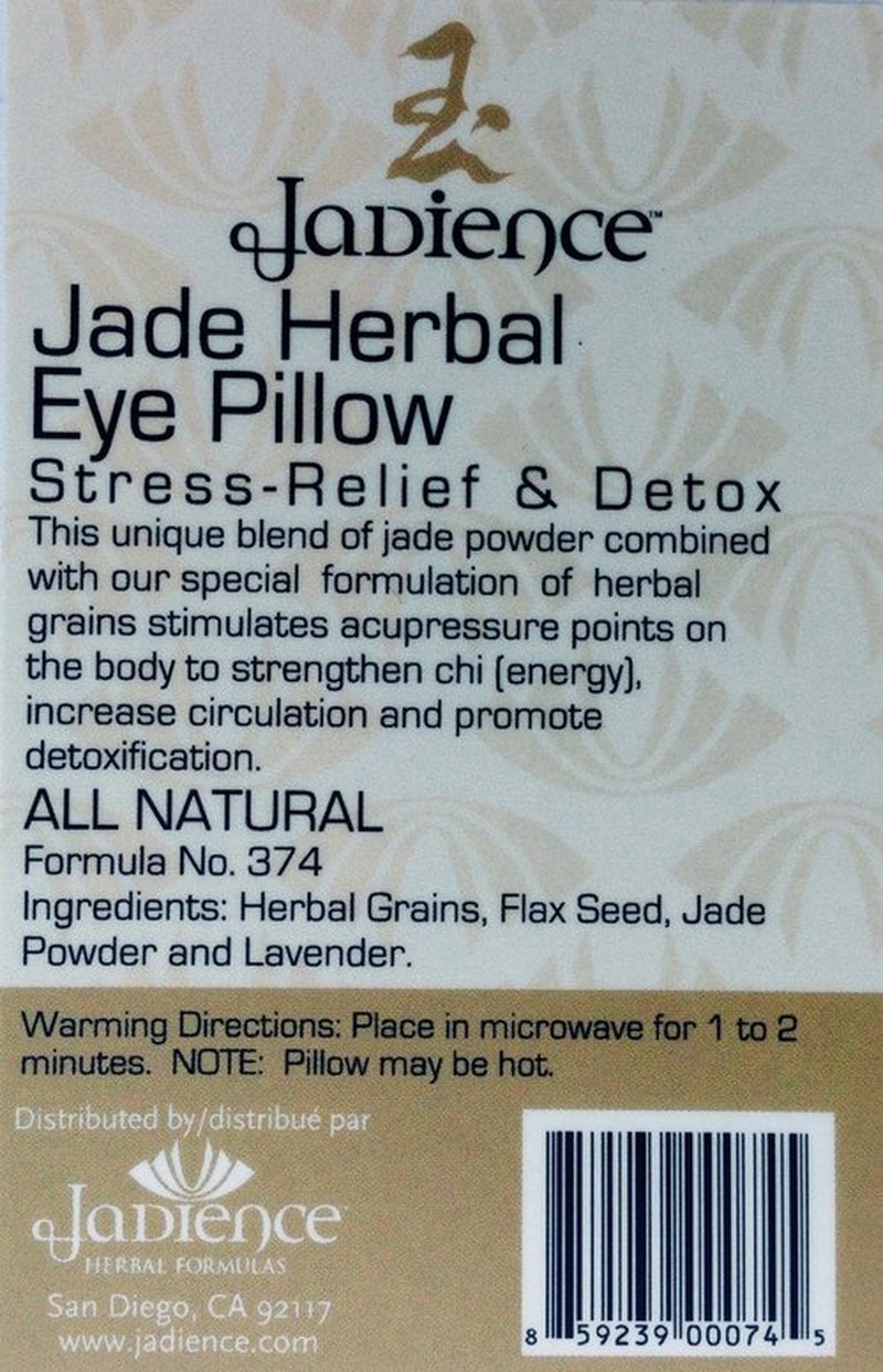 JADIENCE Lavender Eye Mask - GREEN: Soothing Eye Pillow for Stress & Tired Eyes! | Perfect Yoga Eye Bag | Best Eye Mask for Migraines