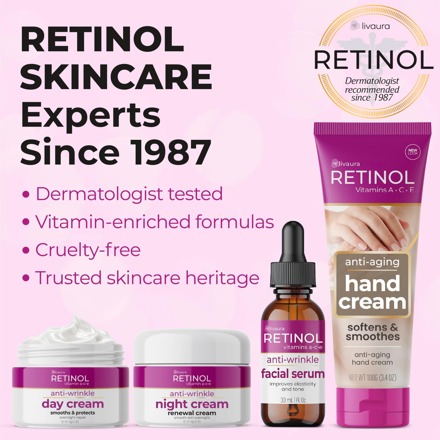 LIVAURA Retinol Skin Brightener - Brightening Face Serum for Dark Spots