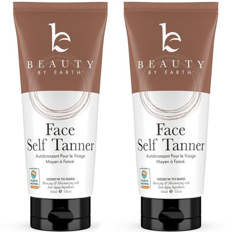 Face Self Tanner Tanning Lotion - Medium to Dark Self Tanning Lotion Fake Tan, Tanning Lotion Self Tanner Face Tanner, Sunless Tanner for Face, Buildable Natural Glow, Self Tan Sunless Tanning Lotion