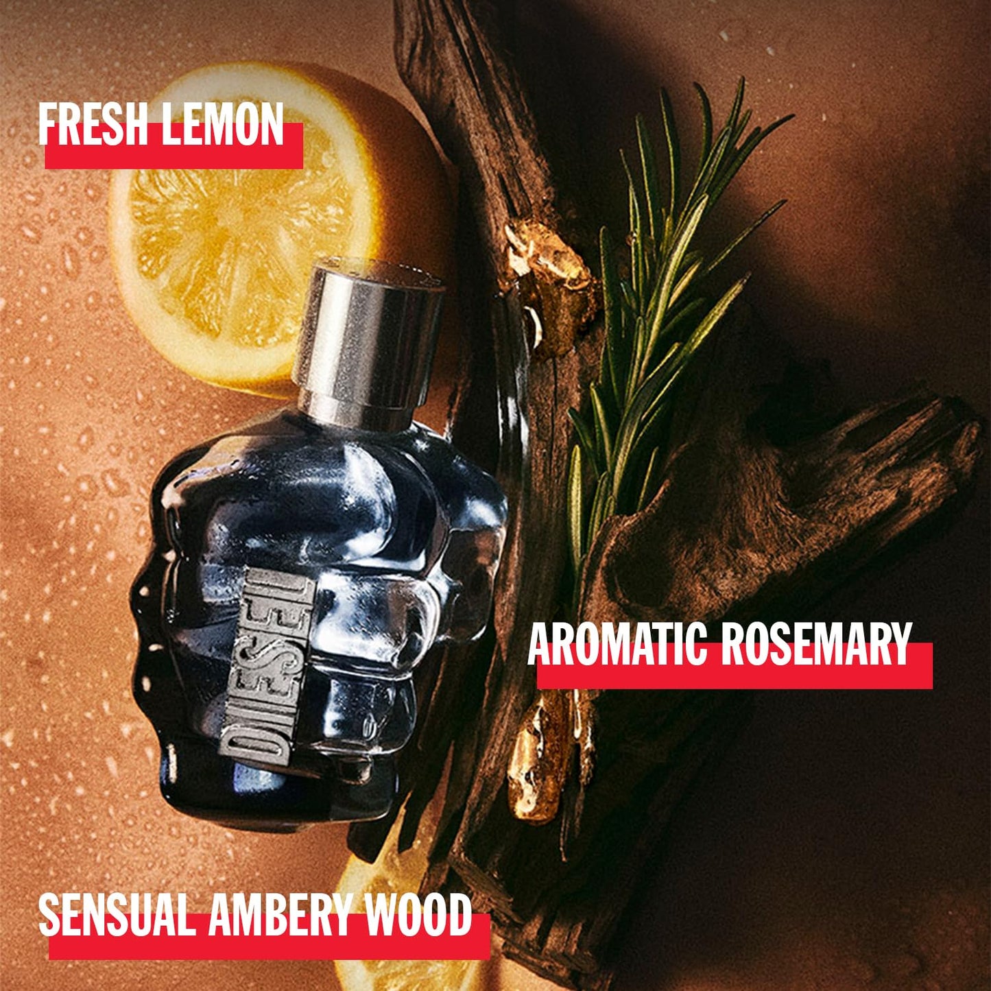 Diesel Only the Brave Eau de Toilette Spray Cologne for Men, 4.2 Fl. Oz.