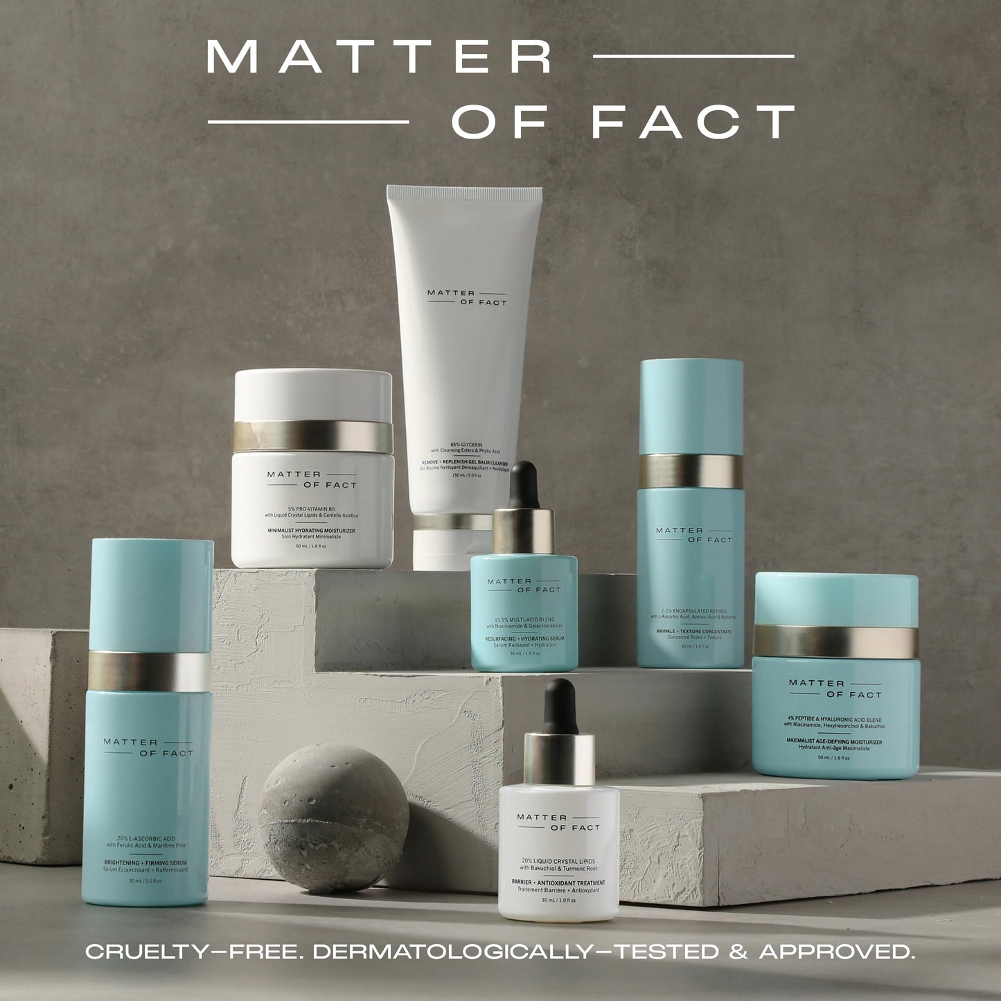 MATTER OF FACT Maximalist Age-Defying Moisturizer, Peptide & Hyaluronic Acid Face Cream with Niacinamide and Bakuchiol, Plumping Hydration for Fine Lines & Uneven Tone, 50mL / 1.6 Fl Oz