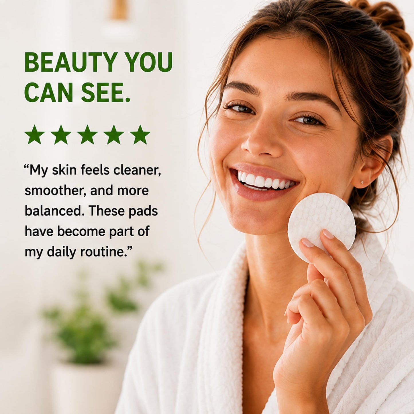 Global Beauty Care Clarifying Toner Pads - Face Toner Pads with Witch Hazel, Mandelic Acid & CICA, Dual Textured Exfoliating Facial Pads, Helps Refine Pores & Balance Skin, 120ct (3-Pack)
