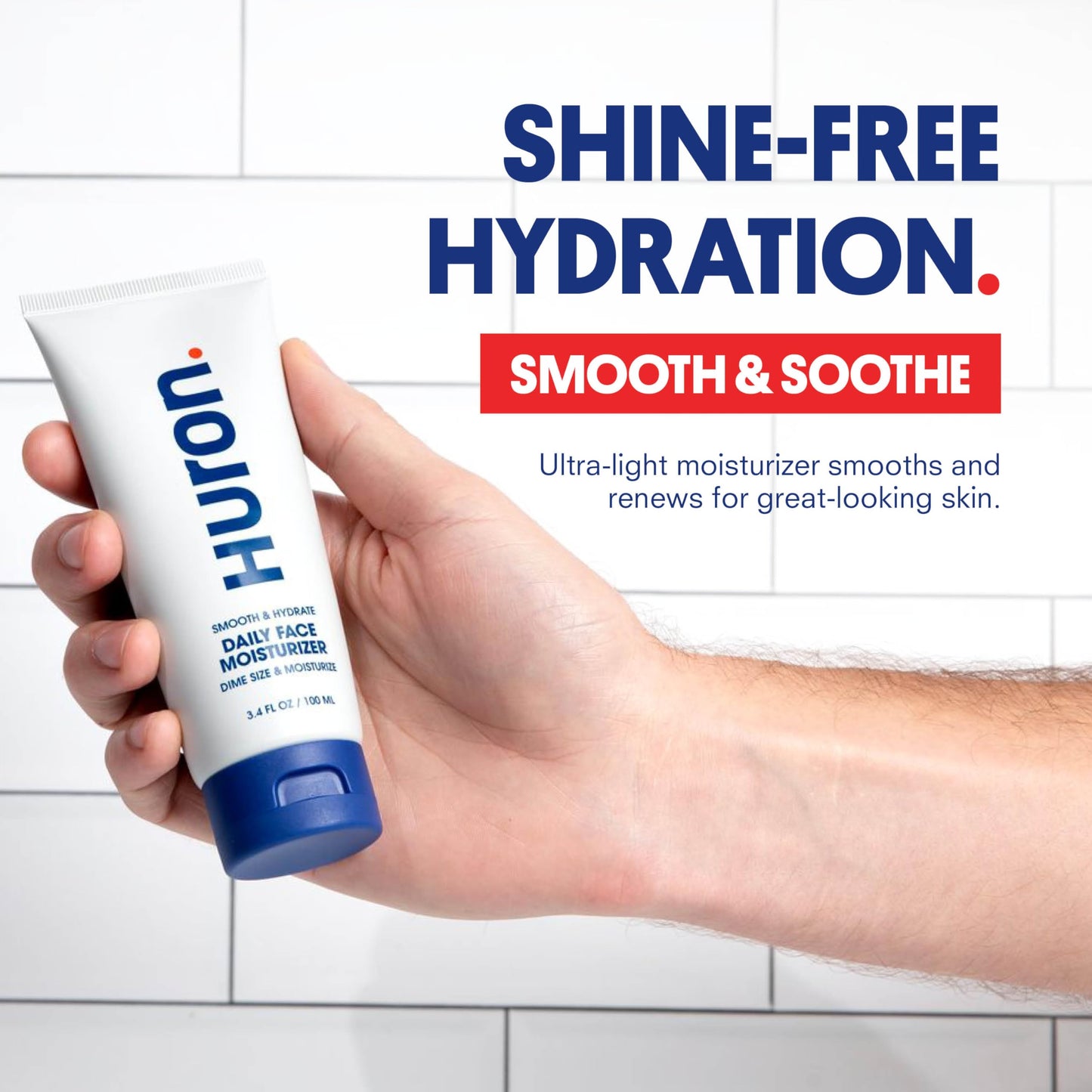 Huron SPF Face Moisturizer - SPF 30 Face Lotion - Broad Spectrum Formula - Moisturizes & Protects Your Skin - Blocks UVA, UVB, & HEV Rays - Fragrance Free - 2.7 Fl Oz