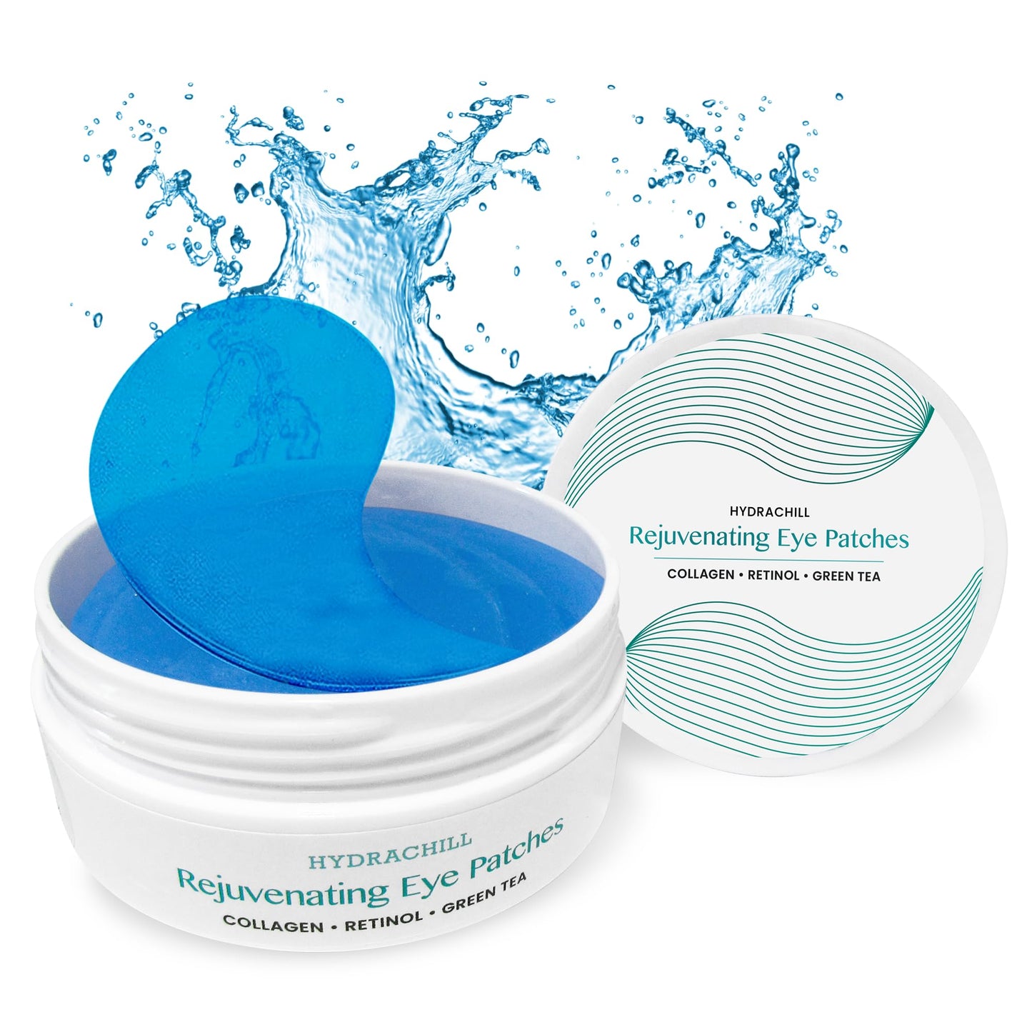 Eye Patches for Reducing Puffy Eyes and Dark Circles (60 patches), Wrinkles (Anti - Wrinkle) | Eye mask patches for Skincare with Retinol, Collagen, Hyaluronic Acid, Green Tea | Anti Wrinkle Patches