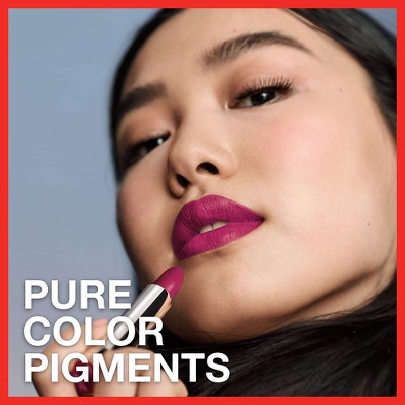 Maybelline Color Sensational Lipstick, Lip Makeup, Matte Finish, Hydrating Lipstick, Nude, Pink, Red, Plum Lip Color, Ravishing Rose, 0.15 oz; (Packaging May Vary)