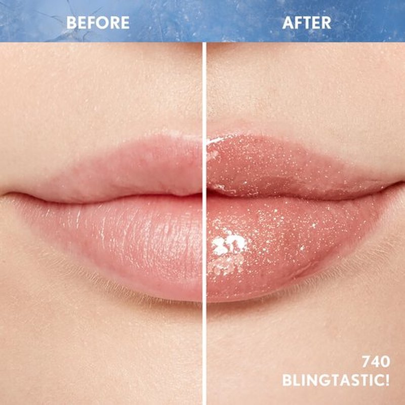 Covergirl Clean Fresh Yummy Gloss, 740 Blingtastic!, Plumper Gloss, Shiny Gloss, Vegan Formula, Volumizing Lip Plumper, Easy to Apply, Minty Flavor, 0.33oz