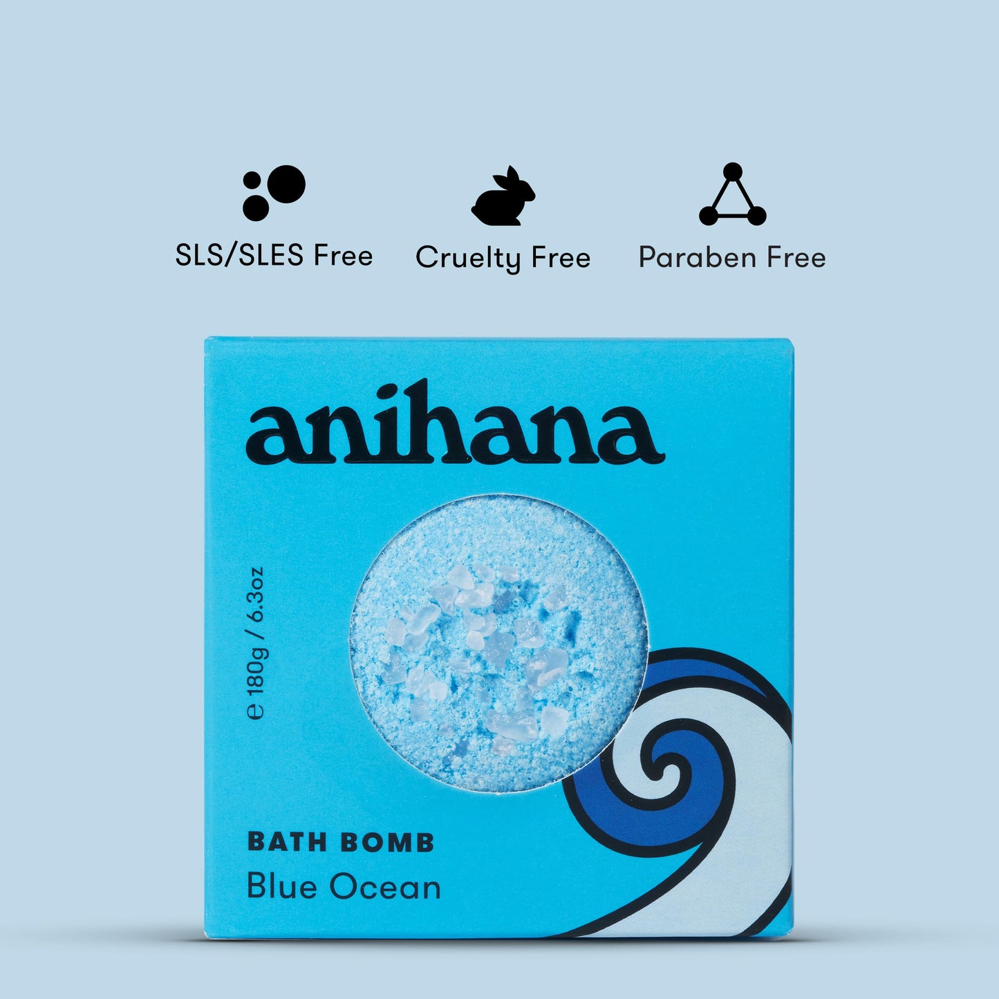 ANIHANA Bath Bombs Variety with Coconut Oil, Paraben Free, Hand-Crafted Luxury Fizzers, Raspberry, Peach, Manuka Honey & Grapefruit Lime Scents, 6.3 oz Each, 4 Pack