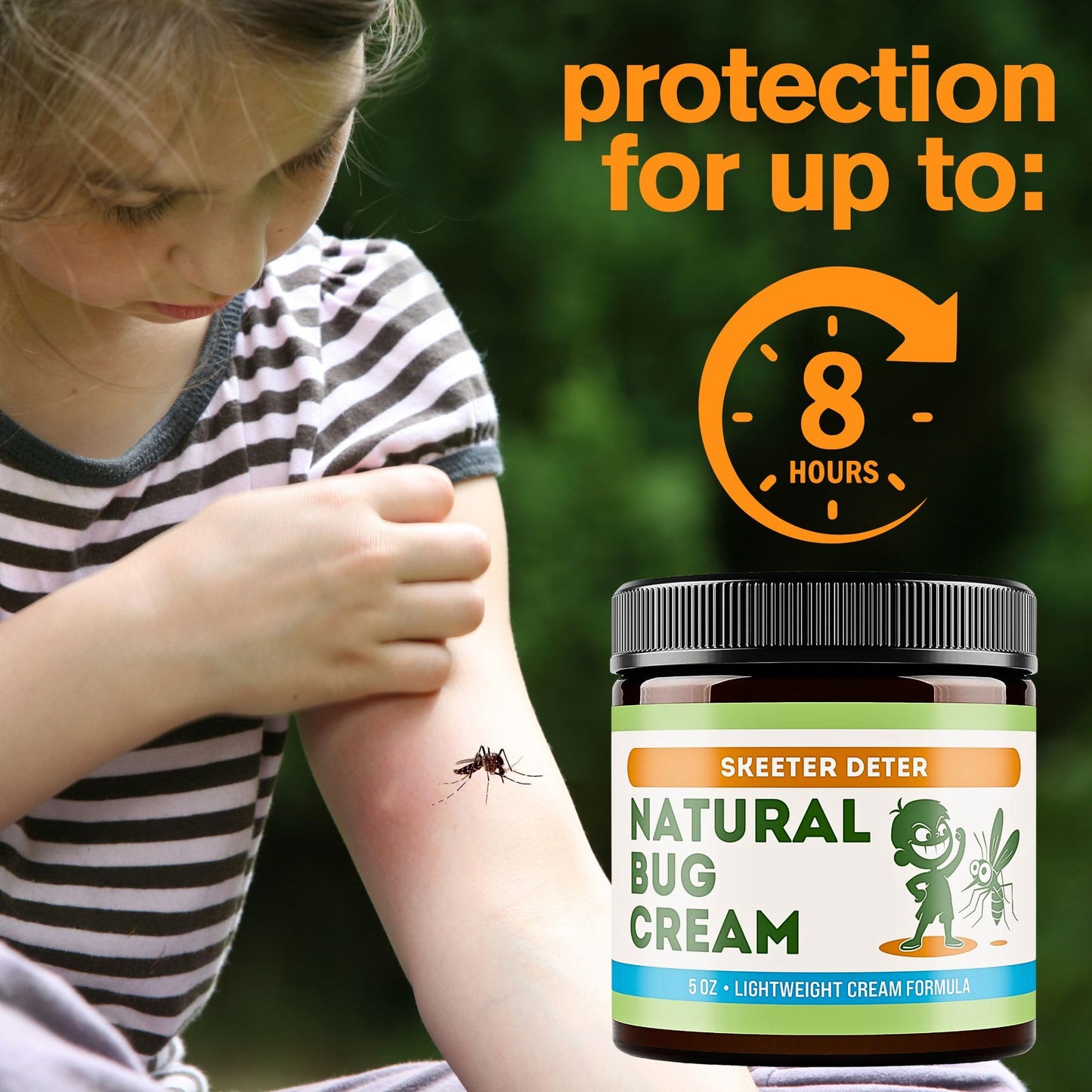 Magnum Solace Natural Bug Cream - No Spray Formula, Made with Plant Essential Oils, Safe for Kids