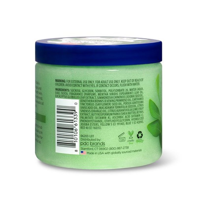 Dr Teal's Shea Sugar Scrub, Eucalyptus & Spearmint Essential Oils, 19 oz (Pack of 3)