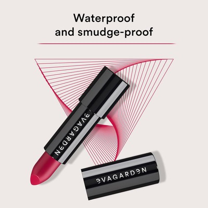 EVAGARDEN Classy Lipstick - Formulated with Natural Oils - Envelopes Your Skin with Satin Effect - Light, Pigmented Blend Gives Full Coverage and Chic Finish Instantly - 610 Garnet Rose - 0.1 oz