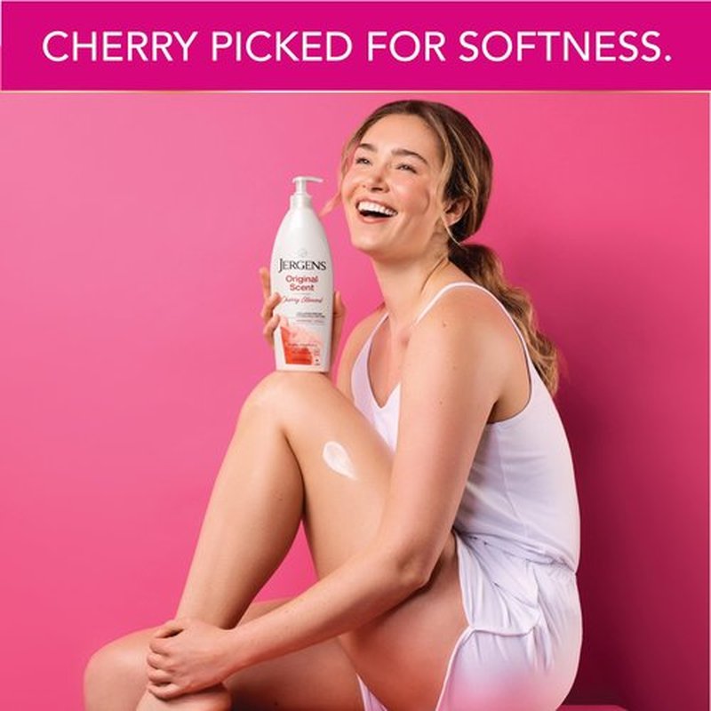 Jergens Original Scent Dry Skin Lotion, Body and Hand Moisturizer for Long Lasting Skin Hydration & Skin Firming Body Lotion for Dry to Extra Dry Skin, Skin Tightening Cream with Collagen