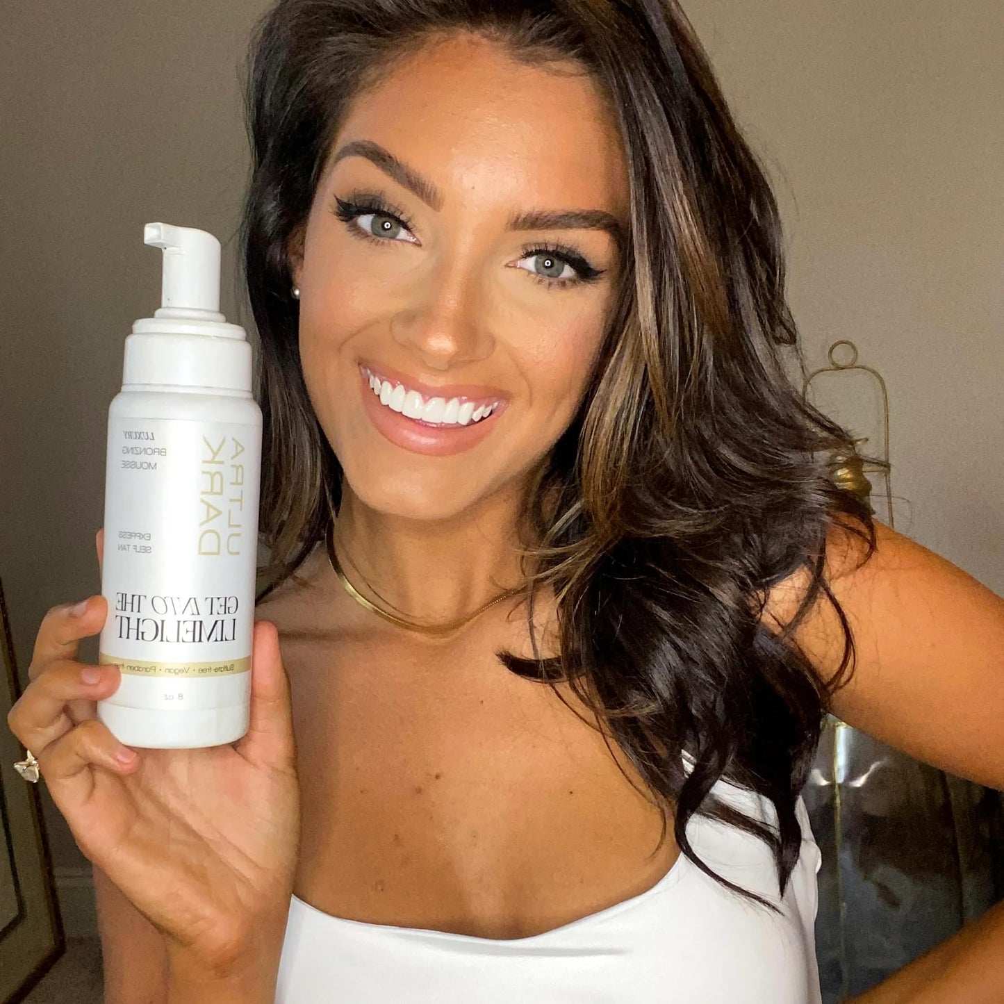 Get Into The Limelight Original, Ultra Dark Starter Kit with Self Tanning Mousse Plus Body and Face Applicator Mitts, Develops in 8+ Hours