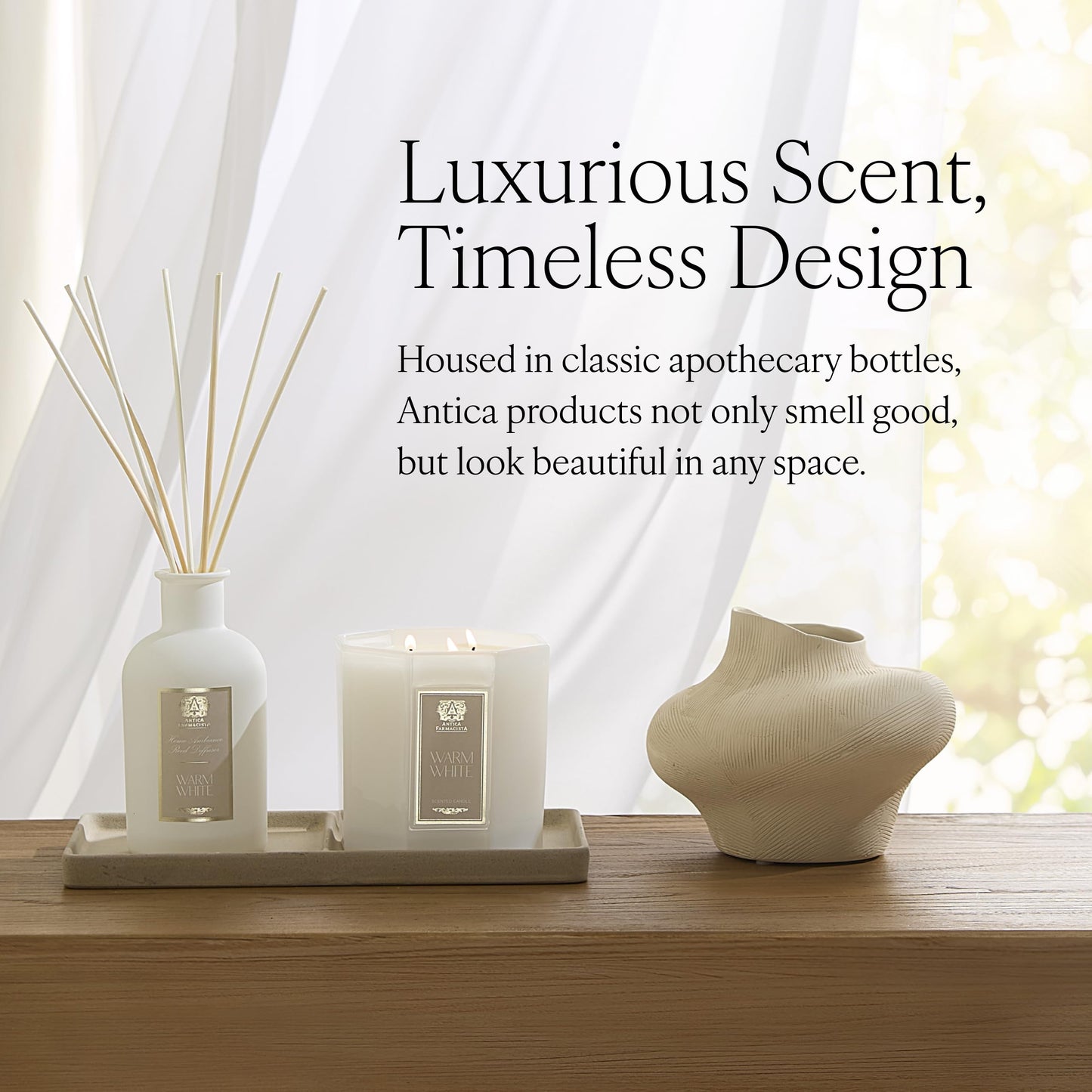 Antica Farmacista Home Ambiance Diffuser - Long-Lasting Reed Scent Diffuser - Luxury Room Freshener Gift - Hana Lei, 8.45 fl oz