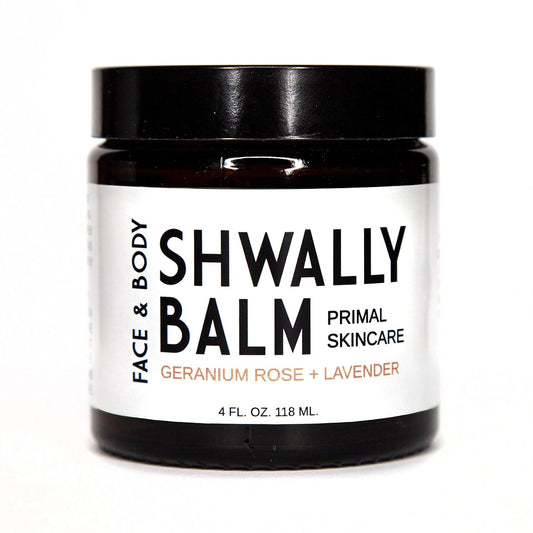Tallow & Calendula Face and Body Balm | Organic Geranium Rose & Lavender, 4 oz - Grass Fed, Paleo-Friendly