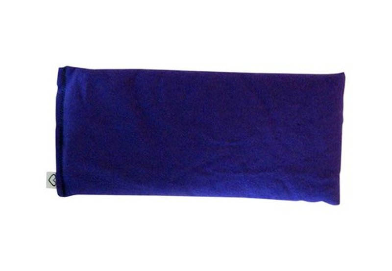 Peacegoods Unscented Eye Pillow - Made from Soft Cotton Flannel - Weighted filled with Flax Seed Microwavable - Yoga Massage Headache Sleep Made USA - purple