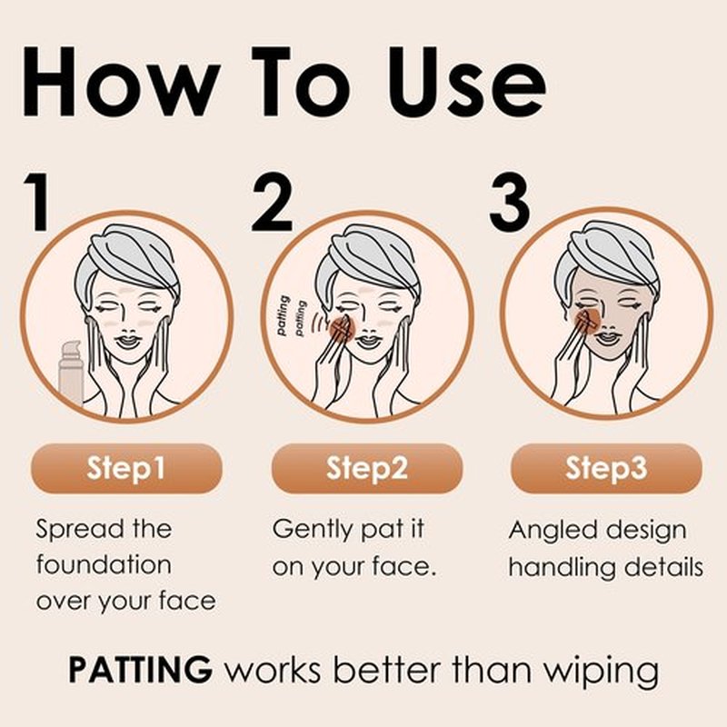 COOL-ANGLE 5Pcs Brown Makeup Sponge For Foundation Concealer And Powder, Latex Free Blender Sponge For Natural And Easy Makeup Soft Long-lasting And Beginner-friendly, Medium