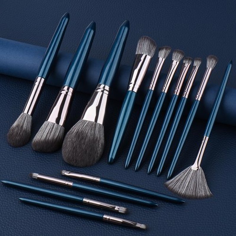 SHELWIN Professional Makeup Brush Set 14Pcs Makeup Brushes Kit Foundation Eyeshadow Powder Blending Eyebrow Eyelash Kabuki Brushes Cosmetic Brushs Travel Kits With Leather Bag Gift