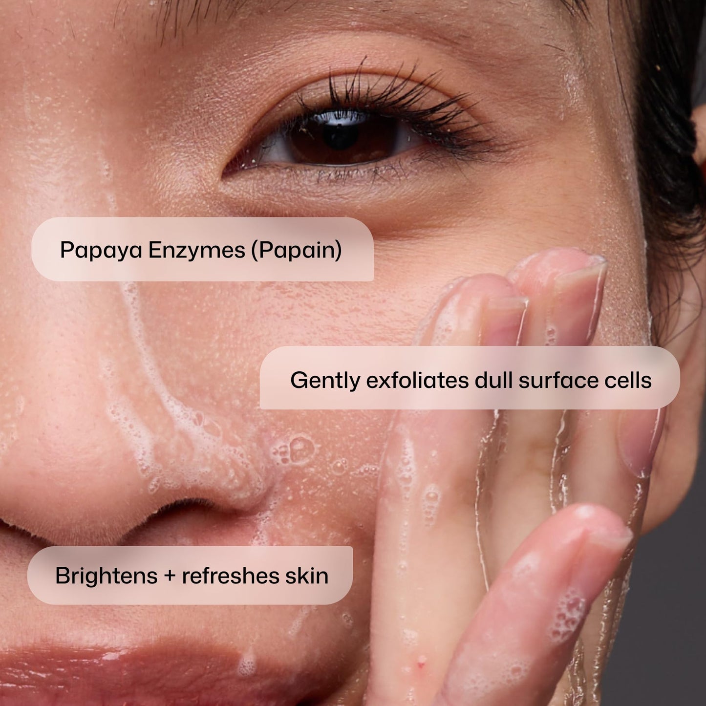Revision Skincare Papaya Enzyme Cleanser, Energizing Facial Cleanser with Salicylic Acid, Soothing and Exfoliating, 3.4 fl oz