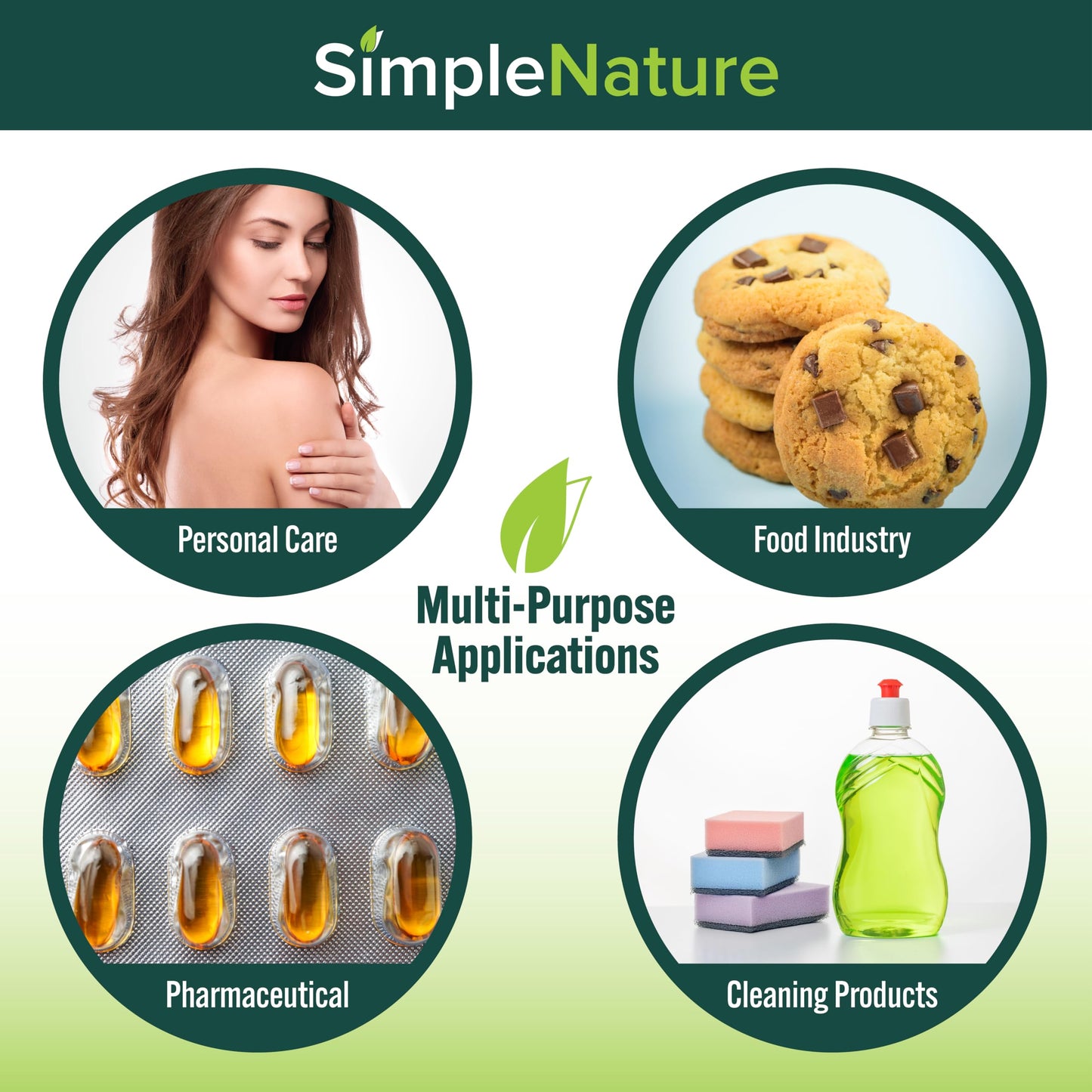Simple Nature 100% Pure Vegetable Glycerin - 2 Gallon - Natural Pure Food/Cosmetic Grade for Skincare, Haircare, Cosmetics, Soapmaking, Crafts - Softening & Moisturizing Multipurpose Humectant