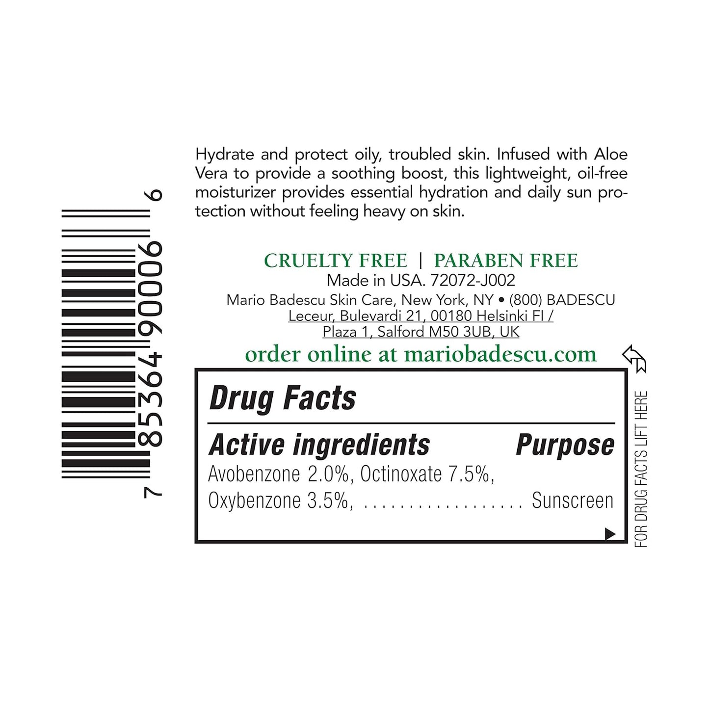 Mario Badescu Collagen Face Moisturizer for Women and Men with SPF 15 for Combination & Sensitive Skin, Daytime Moisturizer Face Cream with Collagen & Cottonseed Oil