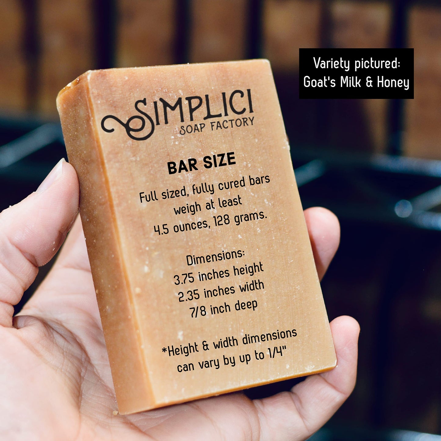 Simplici Goats Milk & Honey Natural Soap (smooth + for senstive skin) 6 Bar Value Bag. Palm Free.