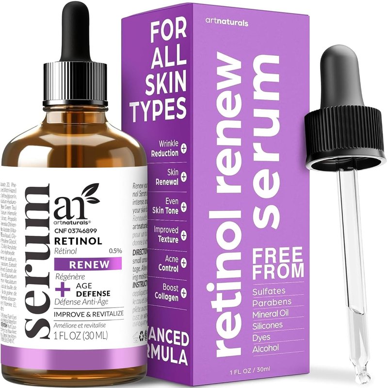 Retinol Serum for Face - Anti-Aging & Skin Repair with Vitamin C & Hyaluronic Acid | Night Therapy (1 Fl Oz / 30ml)