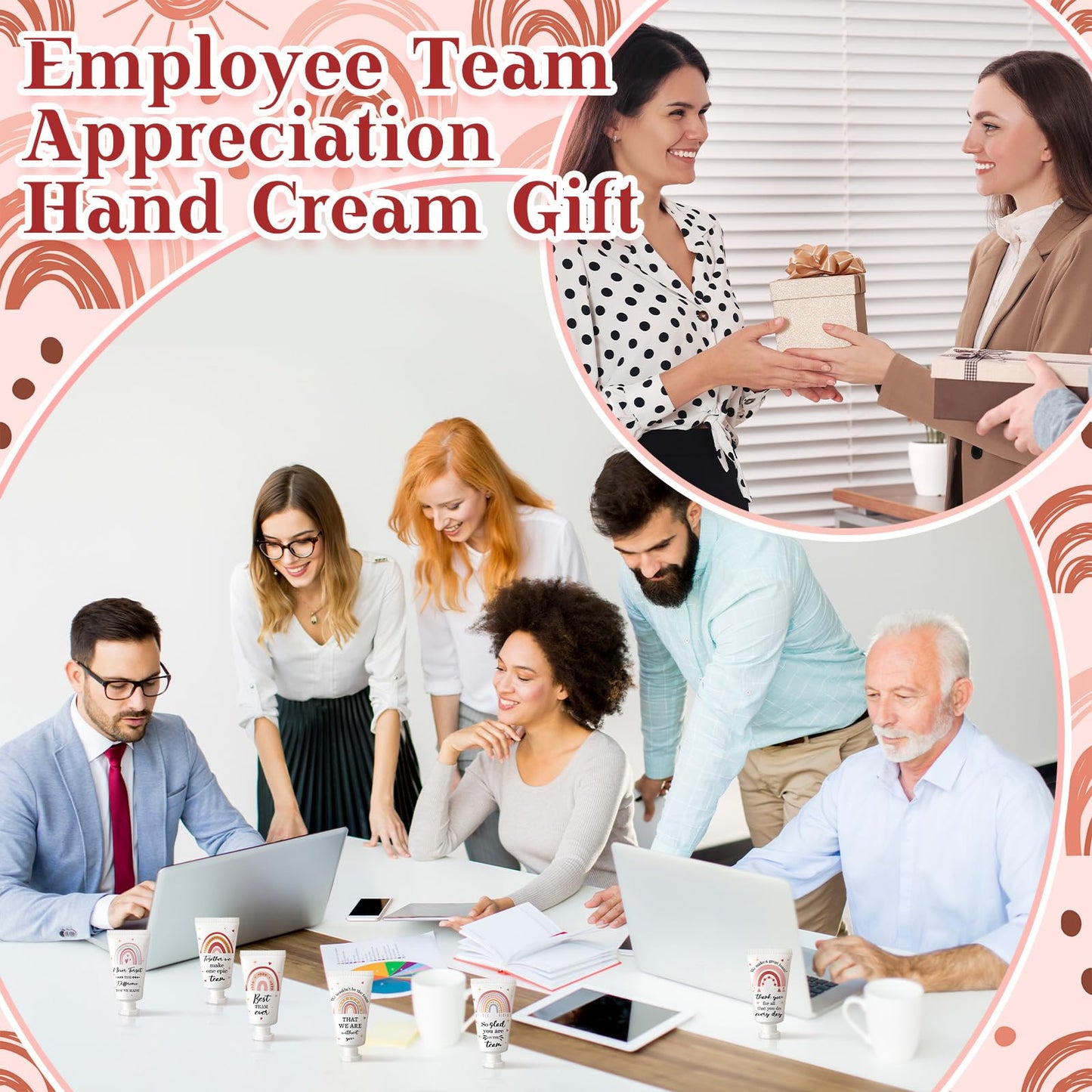 Sacubee 12 Pack American Teachers' Day Employee Appreciation Team Gifts Bulk Travel Size Hand Cream Inspirational Thank You Gifts Small Hand Lotions for Women Mothers Day Crna Nurse Employees Staff