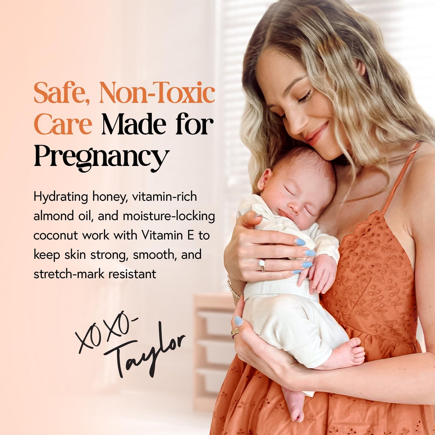 MOMMY LIFE Preggie Paste Belly Butter - Baby Essentials & Pregnancy Must Haves - Moisturizing Belly Firming Cream with Manuka Honey & Vitamin E - Hydrating & Nourishing Body Butter for Women (4oz)