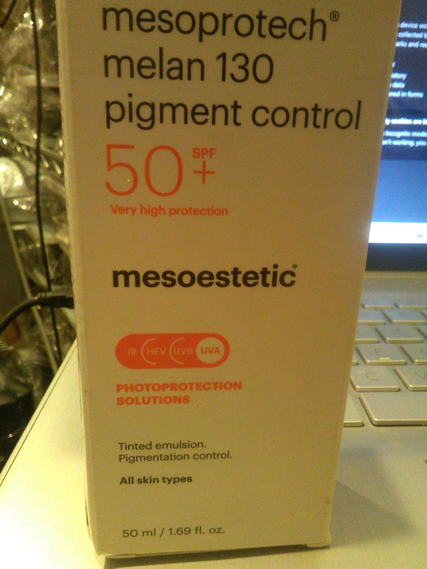 Mesoesetic Melan 130 Pigment Control Tinted Sunscreen, SPF 50+, Sun Protection