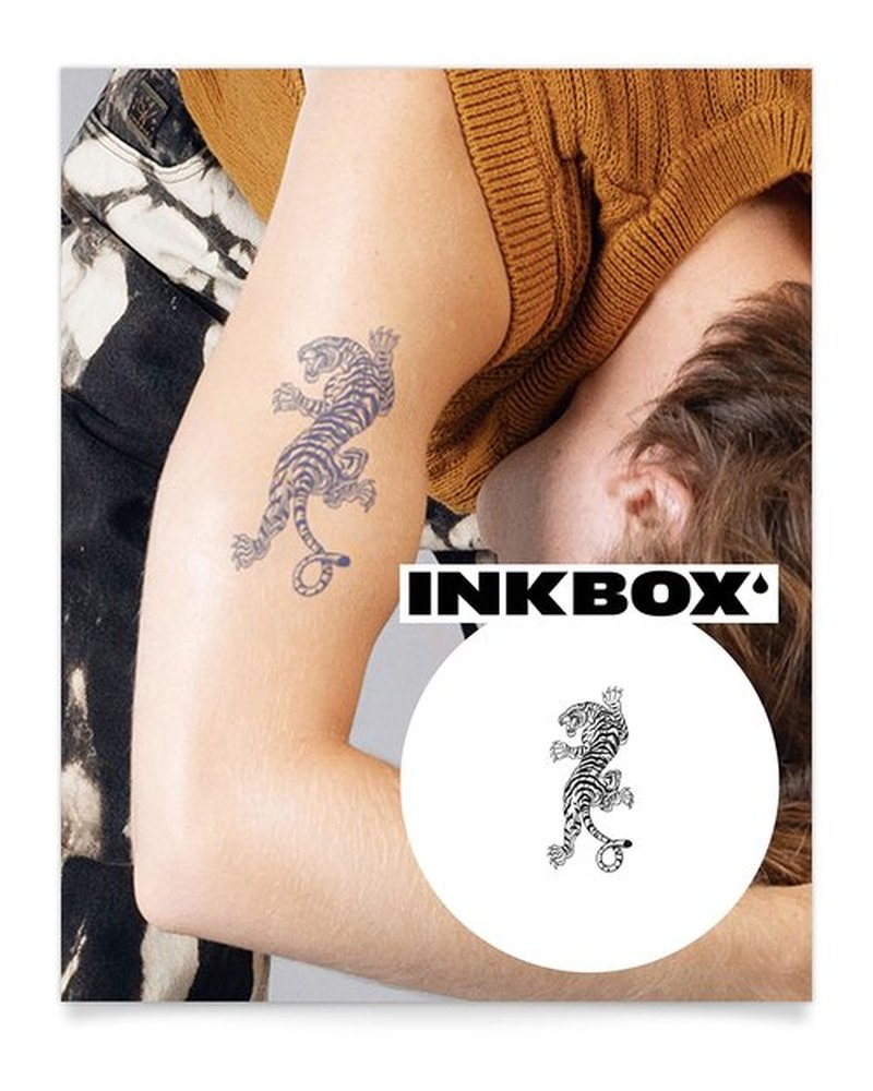 Inkbox Temporary Tattoos, Semi-Permanent Tattoo, One Premium Easy Long Lasting, Water-Resistant Temp Tattoo with For Now Ink - Lasts 1-2 Weeks, Crawl, 5 x 2 in