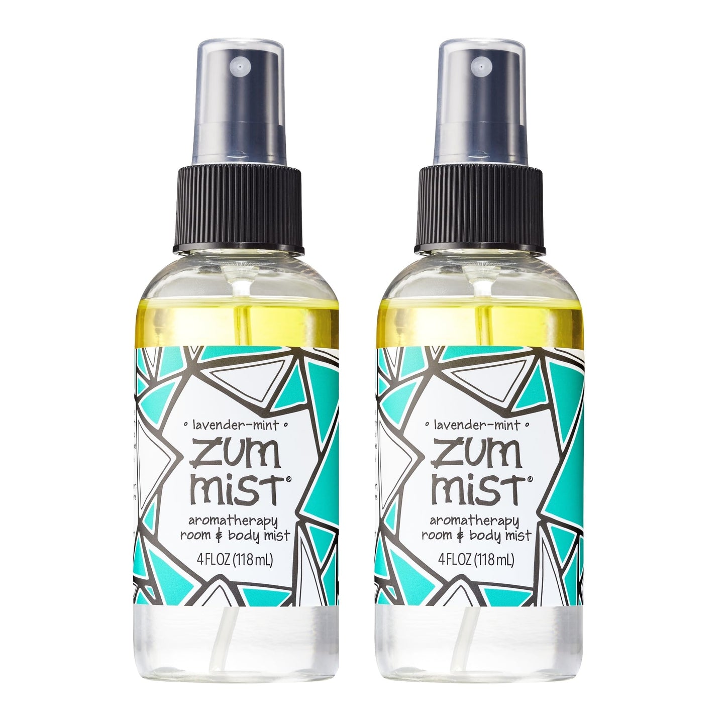 Indigo Wild Zum Mist Room & Body Spray - Aromatherapy Essential Oil Spray - Natural Body Mist & Room Spray - Lavender-Mint Scent - 4 fl oz (2 Pack)